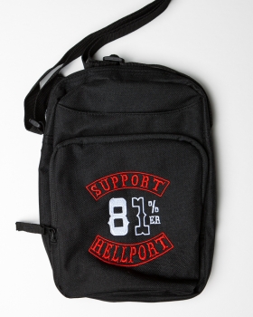 Shoulder Bag: S81%er | Black - Red-White